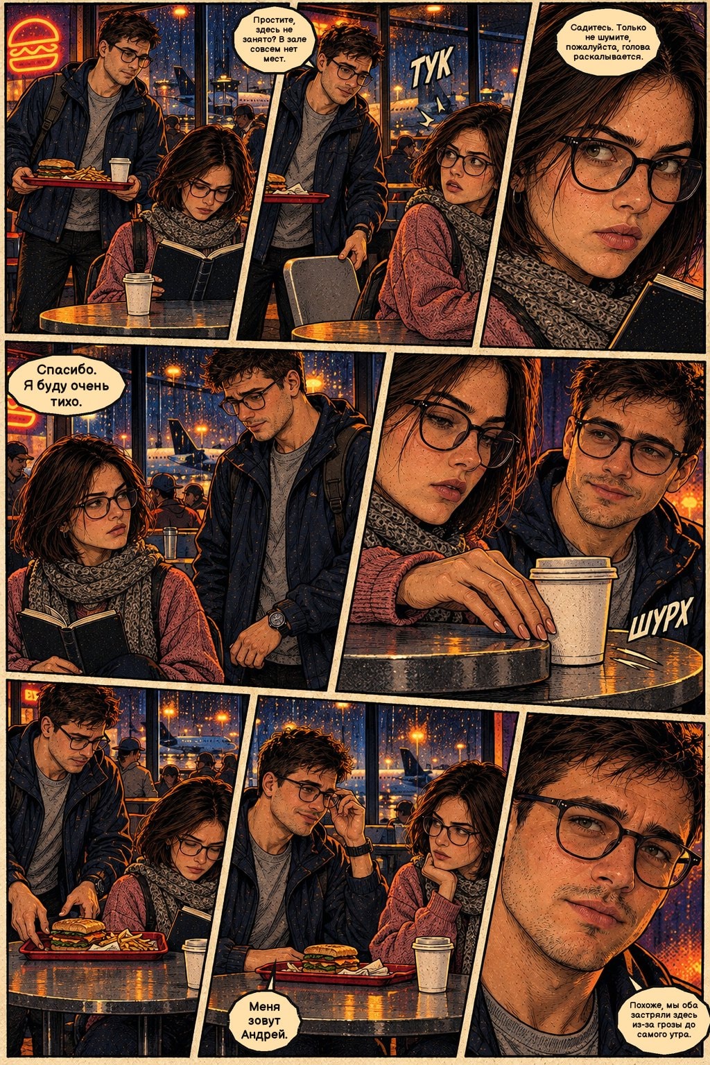 A page from the issue “Window Seats”