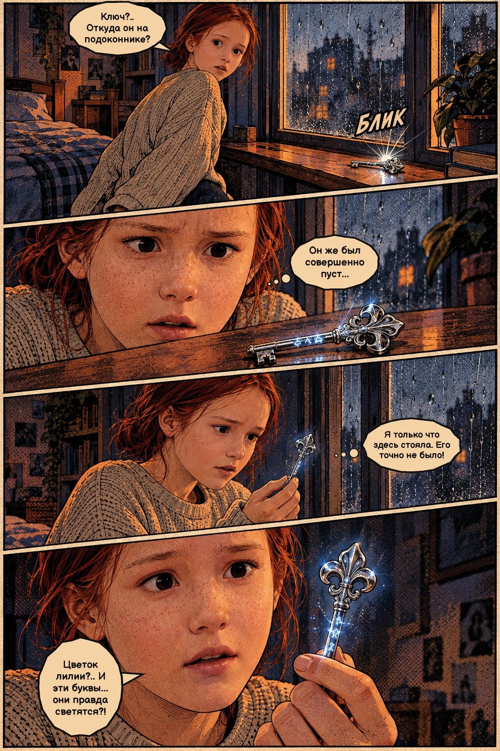 A page from the issue “The Key to a Forgotten Tomorrow”